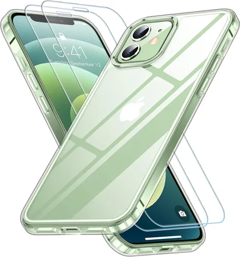 Vista 14 de SPIDERCASE Funda diseñada para iPhone 12/iPhone 12 Pro, protección contra caídas de grado militar de 10 pies, con 2 protectores de pantalla