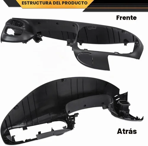 Vista 7 de CNNELL Panel de bisel para tablero compatible con Ford F150 1997-2003/compatible con Ford Expedition 1997-2003 Negro