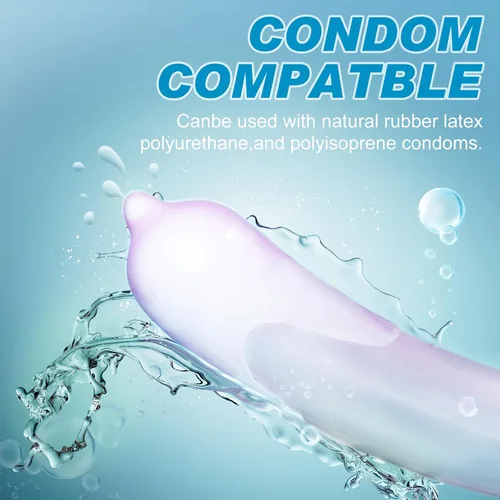 Vista 6 de Lubricante sexual compatible con condones a base de agua, lubricante anal personal de larga duración para mujeres, sequedad de la vagina, hombres