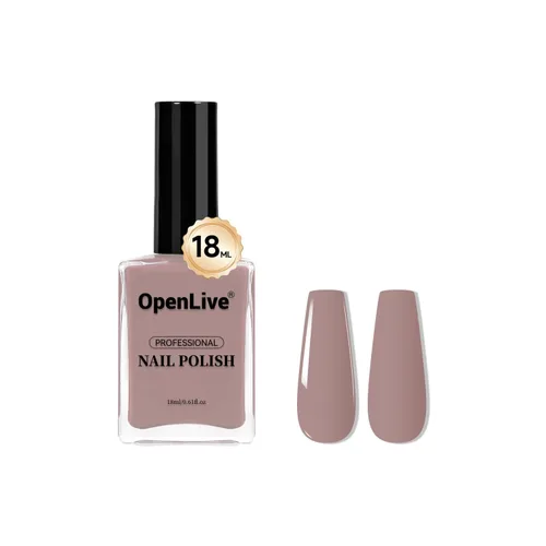 Vista 17 de OpenLive Esmalte de uñas negro de 0.6 fl oz, gran volumen, secado rápido, secado rápido y de larga duración, arte de uñas de color para bricolaje