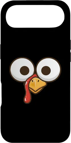 Vista 27 de Funny Cartoon Turkey Face, Big Eyes Thanksgiving Turkey Day Case for iPhone 16