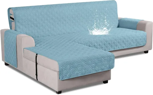Vista 8 de VANSOFY Fundas de Sofá Seccional Mejoradas 100% Impermeables en Forma de L Funda Reversible para Chaise Lounge Funda Protectora de Sofá Seccional
