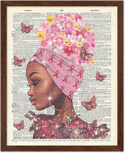 Vista 32 de Poster Master Póster motivacional vintage, impresión inspiradora retro, regalo para chica afro, amiga, reina negra, mujer afroamericana