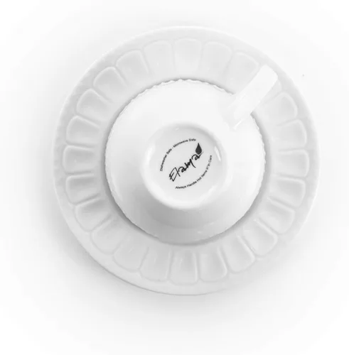 Vista 10 de Elama Charlotte - Vajilla de porcelana (20 piezas), color blanco