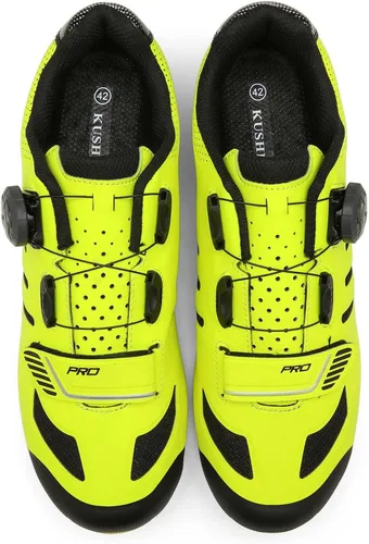 Vista 7 de Zapatos de ciclismo unisex compatibles con Pelaton para interiores, zapatos de bicicleta de carretera, zapatos de bicicleta de montaña para hombres