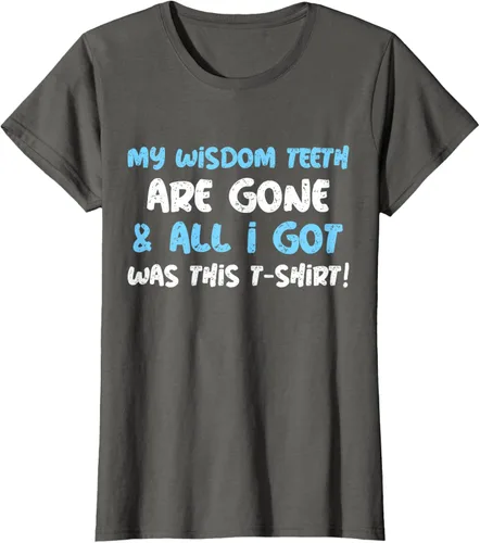 Vista 7 de My Wisdom Teeth Are Gone! Camiseta divertida de muelas del juicio, Negro