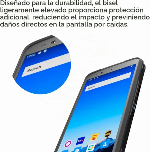 Vista 5 de Rayoungtek Robusto Android escáner de código de barras portátil computadora móvil 1D 2D QR Code NFC lector IP66 4G WiFi 6.0 "pantalla táctil