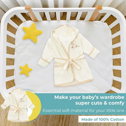 Vista 5 de Spasilk 100 Cotton Hooded Terry Bathrobe with Booties Baby Girl Gifts Baby Boy Gifts Shower Gift