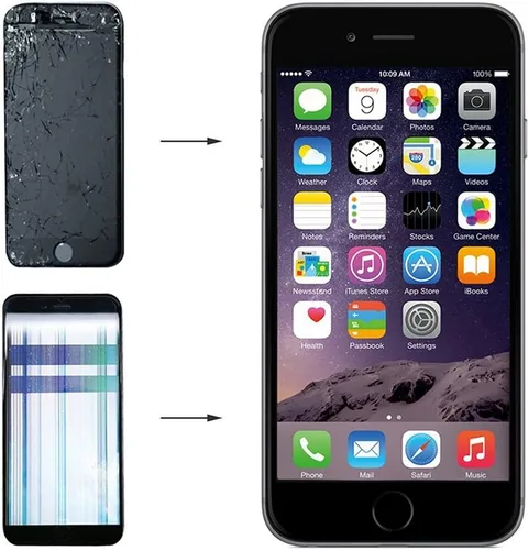 Vista 6 de iPhone 8 Plus de repuesto de pantalla negra para iPhone 8 Plus, pantalla LCD y pantalla táctil digitalizador, conjunto completo con kit