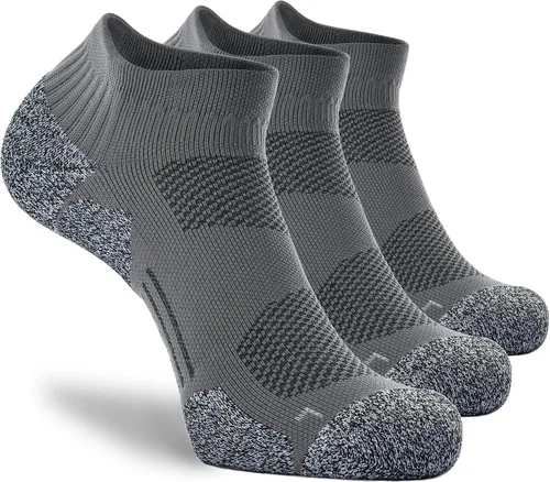 Vista 32 de CWVLC - Calcetines deportivos, hasta el tobillo, de compresión, acolchados, unisex, paquete variado