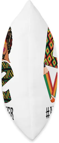 Vista 2 de Art Teacher Afro Love African American Black History Month Throw Pillow