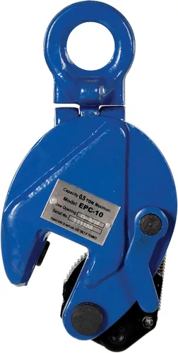 Vista 3 de Vestil Abrazadera de placa vertical EPC-10, grosor de placa de 0.60 pulgadas, límite de carga de trabajo de 1000 libras, apertura de paca de 1.81