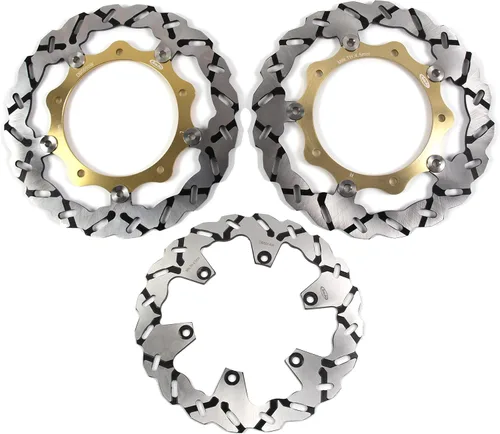 Vista 14 de Arashi Discos de freno delanteros y traseros para Yamaha YZF R1 R1M 2004-2006 2015-2022 / R6 2017-2019 / MT10 FZ10 (ABS) 2016-2020 / MT-10 FZ-10 SP