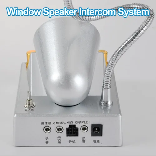 Vista 7 de Sistema de intercomunicación de altavoz de ventana, micrófono de intercomunicación de doble manera an-ti-interferencia, sonido claro y fuerte/efecto