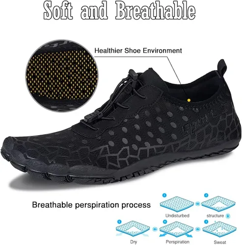 Vista 3 de Water-Shoes-Mens-Womens Quick-Dry Barefoot-Swim Diving Shoes-Aqua-Socks for Sports Climbing Beach Surf