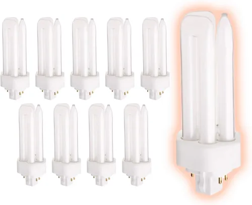 Vista 55 de GoodBulb Bombillas CFL de 13 W, base GX23 de 2 pines, 2700 K, blanco suave, 13 W, alto rendimiento, 800 lúmenes, bombillas fluorescentes compactas
