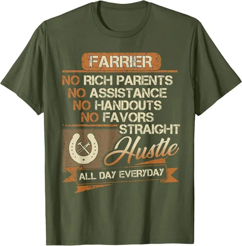 Vista 4 de Funny Farrier T-Shirt for Men Dad Brother Uncle Papa Negro