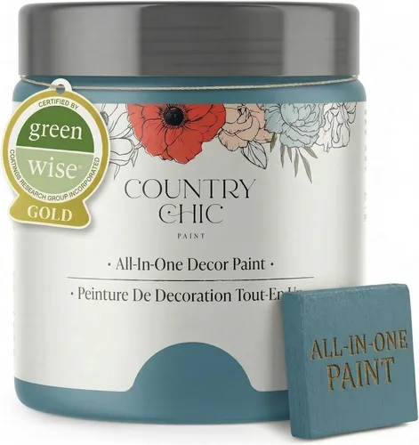 Vista 29 de Country Chic - Pintura a la tiza todo en uno para muebles y armarios, ecológica, acabado mate, con primer y sellador, para madera y metal, Alchemist