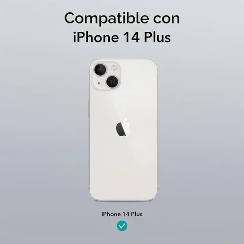 Vista 3 de ESR para iPhone 14 Plus Funda, Funda Magnética Compatible con MagSafe, Protección Anti-impactos de Grado Militar, Funda Transparente Magnética