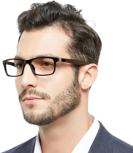 Vista 8 de OCCI CHIARI Gafas de lectura bifocales para hombres, lectores de protección ocular cuadrada de transición