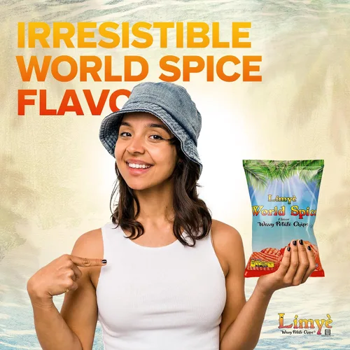 Vista 7 de Limyé Papas fritas, sabor a especias mundiales, certificado Kosher, sin alérgenos, sin OMG, sin gluten, papas fritas veganas, 3 onzas (4P)