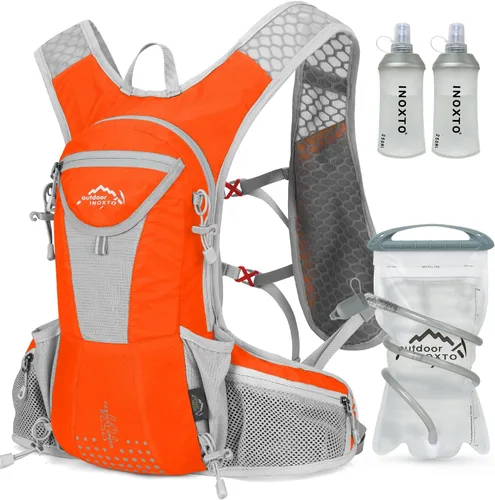 Vista 13 de IX INOXTO Hydration Pack Backpack, Lightweight Water Backpack with 2L Hydration Bladder Daypack for Men Women,Running Hydration Vest for Trail