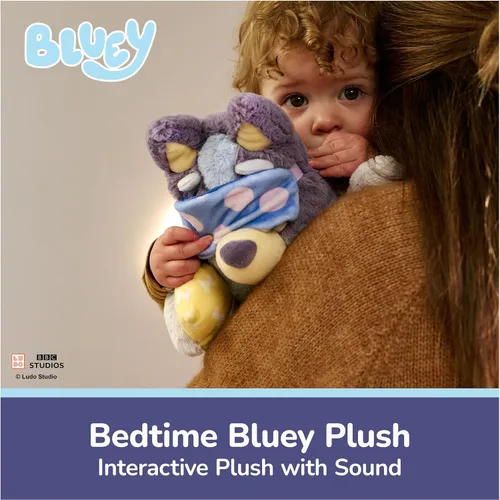 Vista 2 de GUND Bedtime Bluey 13-Inch Interactive Talking Musical Plush Toy for Babies