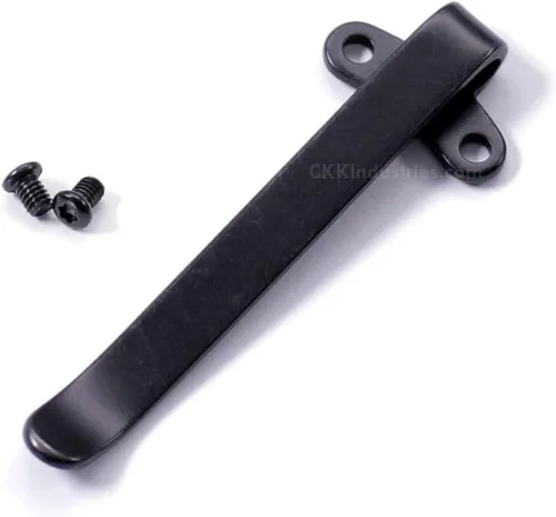 Vista 9 de EZSMITH (Modelo 1 Pinza de bolsillo universal - (Acabado táctico negro) - Pinza de bolsillo de repuesto para cuchillos plegables, teléfonos Modelo 1
