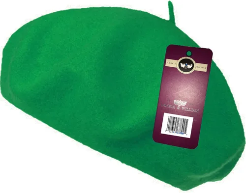 Vista 30 de WW004 Invierno 100% Lana Cálida Arte Francés Vasco Boina Tam Beanie Cap