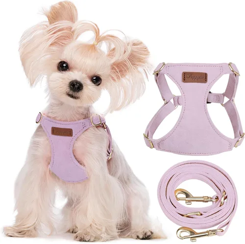Vista 29 de Arnés para cachorros Puppytie XXS sin tirones con correa multifuncional para perro, suave ajustable, sin estrangulamiento, a prueba de escapes