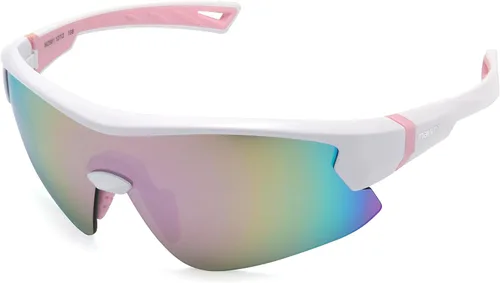 Vista 8 de maivnz Gafas de sol de béisbol juveniles para niños, UV400 para niñas, gafas de sol de sóftbol para niñas, niños de 6 a 8 a 12 a 14 años, gafas