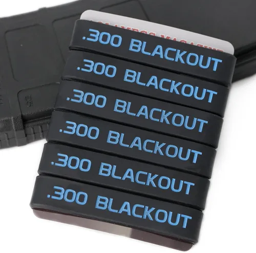 Vista 3 de Aolamegs Paquete de 6 bandas de marcado de cargador Blackout 300