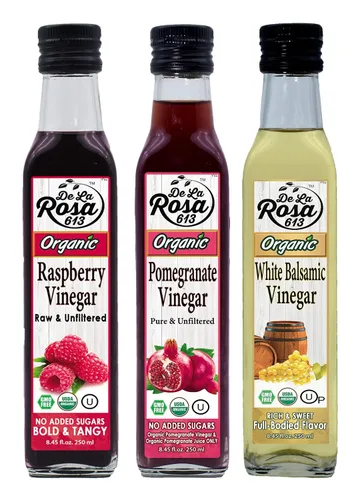 Vista 15 de De La Rosa - Vinagre balsámico orgánico y aceite de oliva virgen extra orgánico, 100% puro, vegano, kosher, sin OMG y sin gluten, ideal