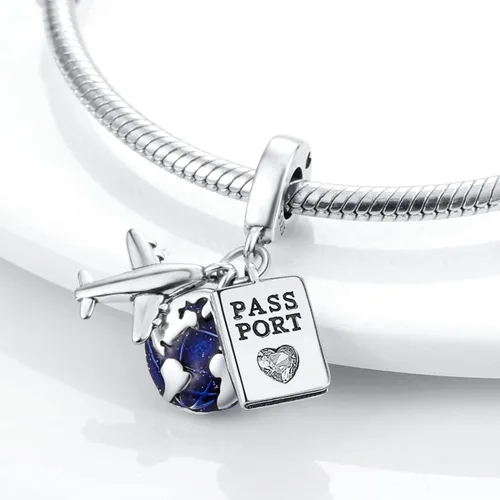 Vista 3 de Hapour Abalorios de plata de ley 925 para pulseras y collares colgantes, joyería de regalo para mujer