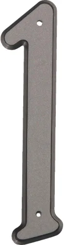 Vista 22 de Hy-Ko Número clásico de plástico reflectante negro de 4 pulgadas, números elevados modernos para casa exterior, marcado cómodo y duradero