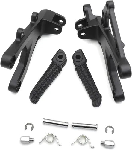 Vista 4 de Soporte de pie delantero negro compatible con YZF R1 R1S R1M 2015-2018 [P/N: MT390-046-BK]