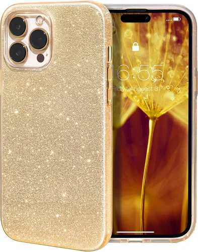 Vista 37 de MILPROX Funda compatible con iPhone 13 (2021), carcasa de gel de goma brillante con purpurina de 3 capas a prueba de golpes para iPhone 13 de 6.1