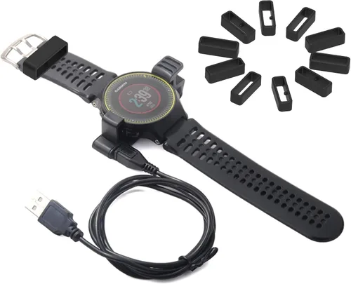 Vista 3 de FitTurn Anillo de silicona de repuesto de bucle de seguridad compatible con Huawei Watch GT 2019 1.811 in/GTR 47MM/GT Active/Watch 2 Pro/Honor Watch