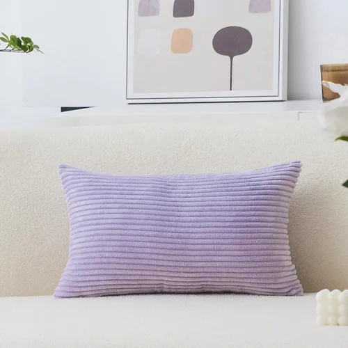 Vista 42 de Home Brilliant Funda de almohada de primavera de 18x18 pulgadas, funda de almohada de terciopelo a rayas para silla y sofá, funda de almohada