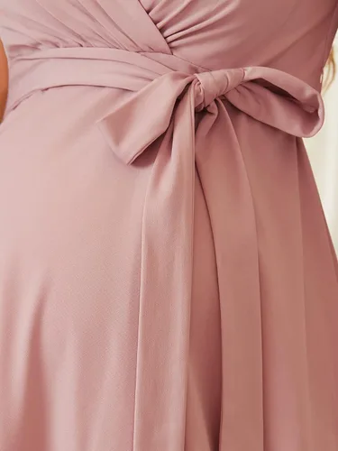 Vista 5 de Ever-Pretty Vestido de maternidad cruzado corto con cuello en V para mujer 20786