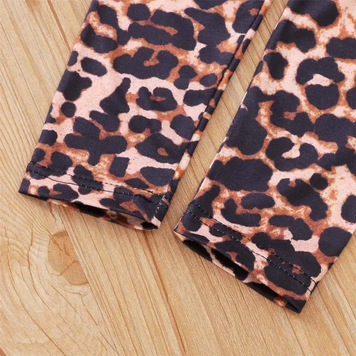 Vista 7 de Ritatte Conjunto de 2 piezas de ropa de invierno para niñas pequeñas, manga larga, pantalones largos, de algodón suave, para otoño
