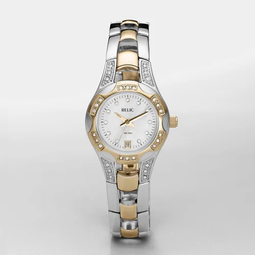 Vista 4 de Relic by Fossil Charlotte - Reloj deportivo de cuarzo de acero inoxidable