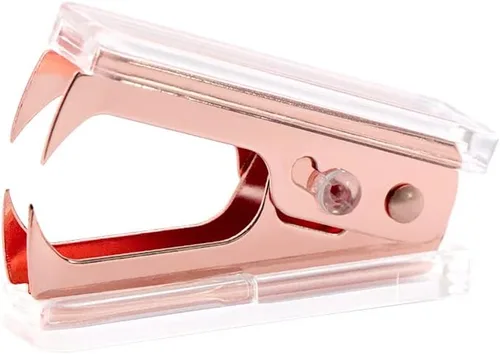 Vista 7 de NatSumeBasics Lindo removedor de grapas de arcoíris, herramienta de extracción de grapas transparente para el hogar, oficina, escuela, accesorios
