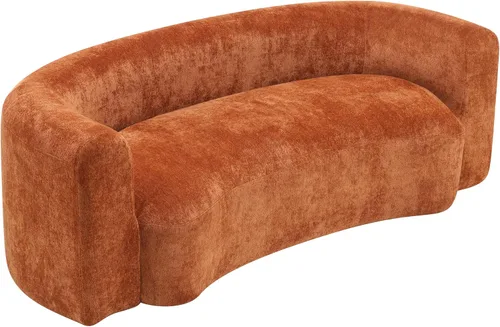 Vista 6 de Christopher Knight Home Sofá cama curvado de 87.8 pulgadas, sofá modular de 3 plazas con asiento profundo, tela de felpilla tapizada, cómodo sofá
