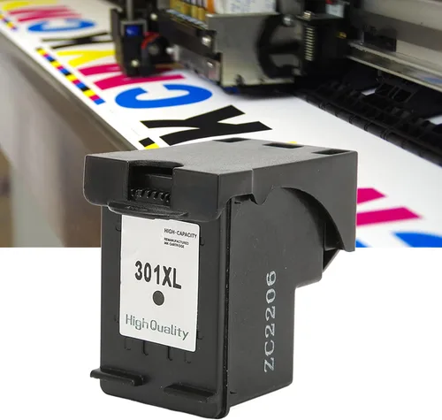 Vista 5 de Cartuchos de tinta de repuesto para HP 301XL, cartuchos de impresión en color negro para Envy para OfficeJet para DeskJet, fácil de instalar