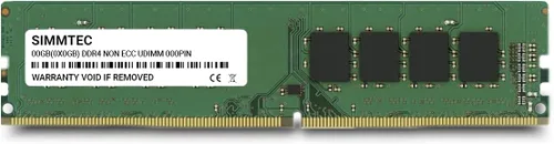 Vista 2 de Simmtec RAM 4GB DDR4 2666MHz DIMM PC4-21300 UDIMM Non-ECC 1.2V CL19 288-Pin Computadora de escritorio RAM módulo de actualización de memoria