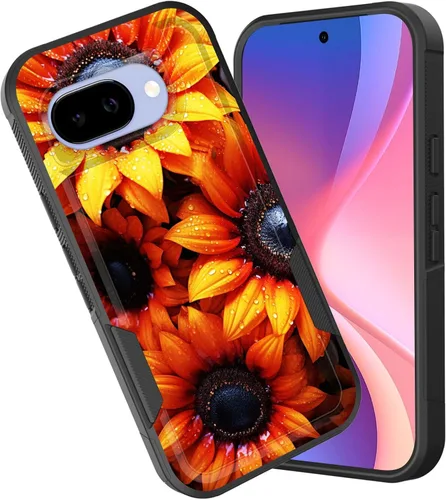 Vista 18 de Funda para Pixel 6A, funda híbrida de doble capa resistente a prueba de golpes de policarbonato duro de silicona suave TPU para Google Pixel 6A