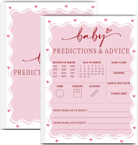 Vista 11 de Tarjetas de juego de peleas familiares para baby shower con tarjeta de respuesta, juegos de baby shower rosa para 30 invitados, tarjetas