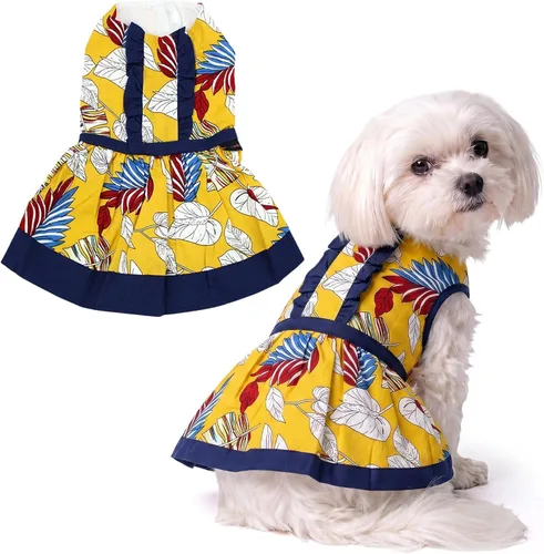 Vista 32 de Parisian Pet Chambray - Vestido para perro - Ligero sin mangas para perro, niña, talla XS Chambray en general