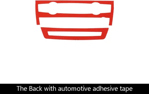 Vista 6 de coche aire acondicionado ajuste volumen marco pegatinas accesorios fibra de carbono suave para BMW X5 E70 X6 E71 2008-2013